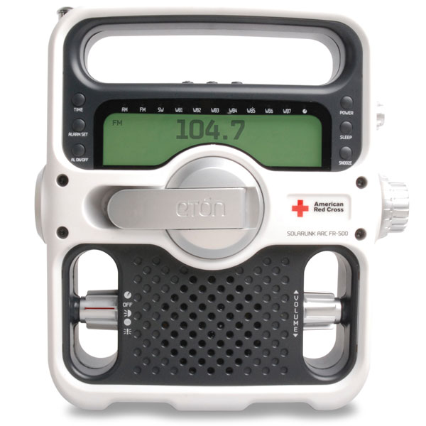 Hand-Crank Powered Am/Fm/Noaa Weather W/ Alert Radio, Flashlight, Siren And Cell Phone Charger