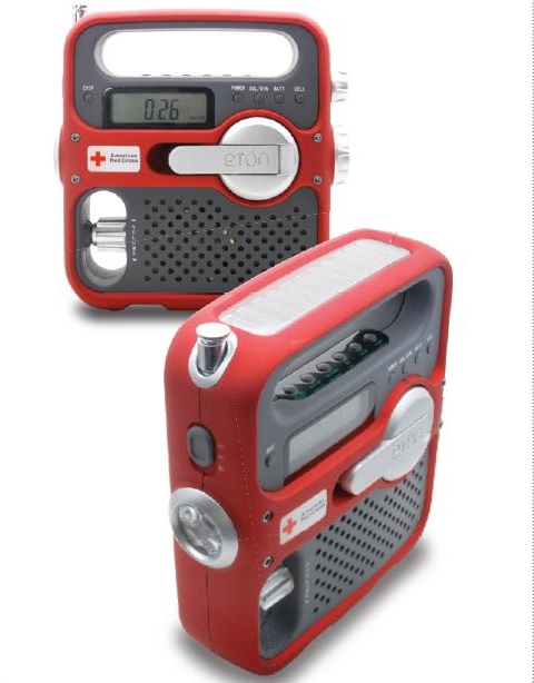 Hand-Crank And Solar Powered Am/Fm/Noaa Weather W/ Alert Radio